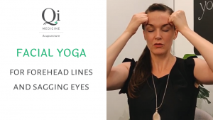 Facial yoga forehead